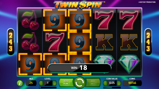 Бонусная игра Twin Spin 3