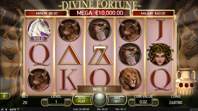 Бонусная игра Divine Fortune 6