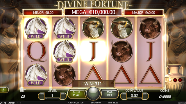 Бонусная игра Divine Fortune 9