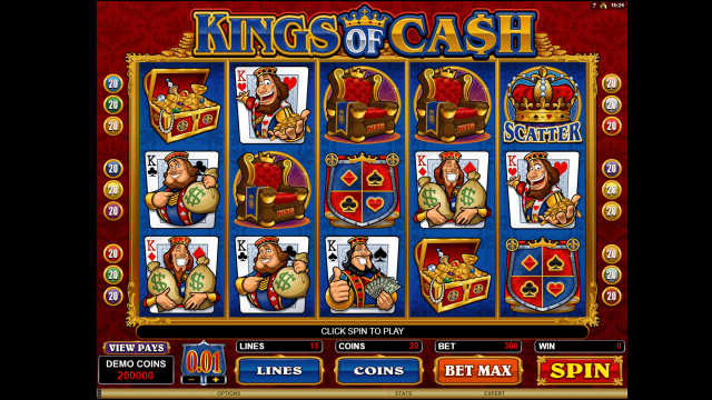 Характеристики слота Kings Of Cash 1