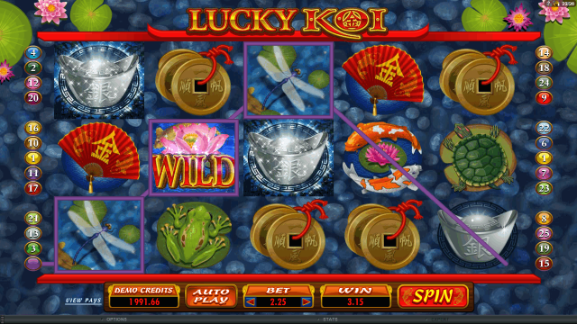 Бонусная игра Lucky Koi 9