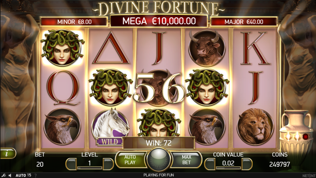 Бонусная игра Divine Fortune 8